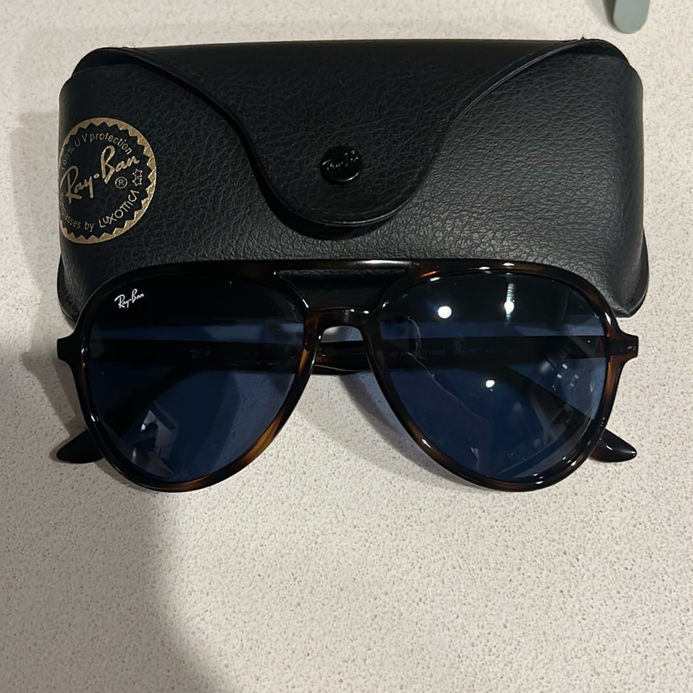 RB3476 Dark Blue Lenses with Havana. Originally $178